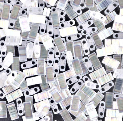 Miyuki Half Tila Beads - HTL-2549 - Crystal AB Silk Satin