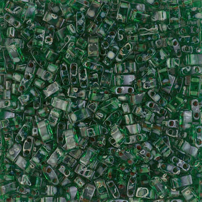 Miyuki Half Tila Beads - HTL-4507 - Tr Green Picasso