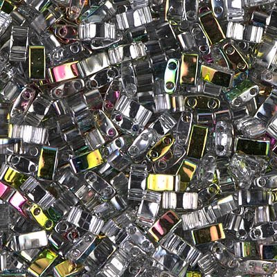 Miyuki Half Tila Beads - HTL-4552 - Crystal/Vitrail (VL)