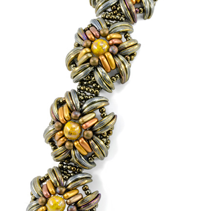 Trendsetters Bead Kit with Free Pattern - TS06- Isabella Cuff by Carole Ohl