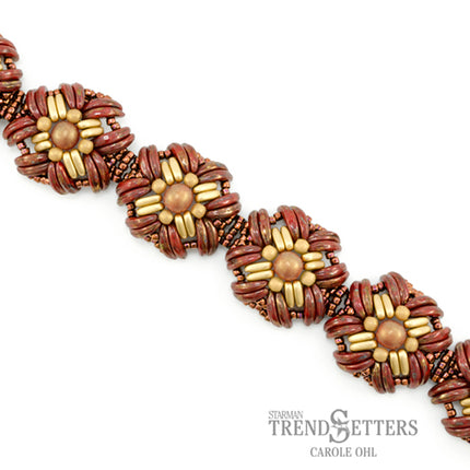 Trendsetters Bead Kit with Free Pattern - TS06- Isabella Cuff by Carole Ohl