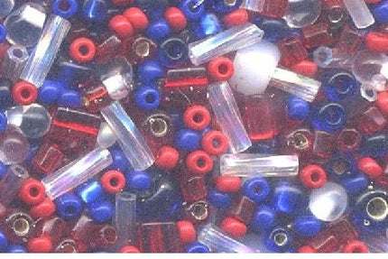 Miyuki Multi Mix - MM021 - Fourth of July - 25 Grams