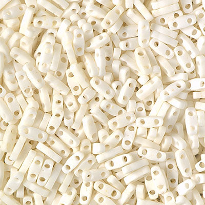 Miyuki Quarter Tila Beads - QTL-2021 - Matte OP Cream