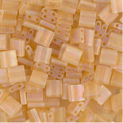 Miyuki Tila Beads - TL-132FR - Matte Transparent Light Topaz AB- 5 Gram Package