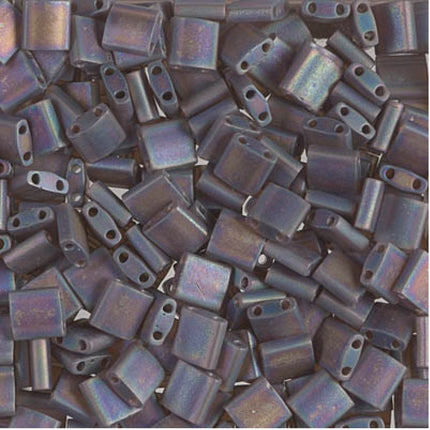 Miyuki Tila Beads - TL-135FR - Matte Transparent Root Beer AB - 5 Gram Package