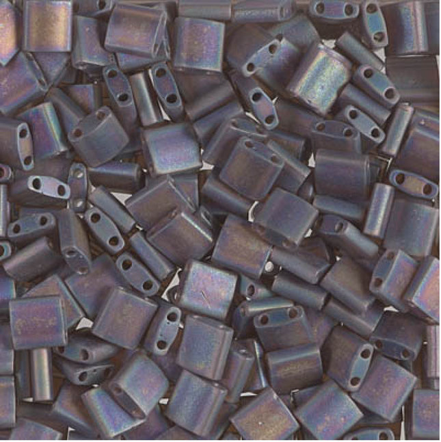 Miyuki Tila Beads - TL-135FR - Matte Transparent Root Beer AB - 5 Gram Package