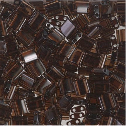 Miyuki Tila Beads - TL-135 - Transparent Root Beer - 5 Gram Package