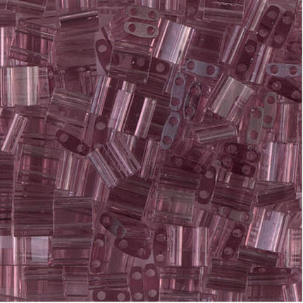 Miyuki Tila Beads - TL-142 - Transparent Smoky Amethyst - 5 Gram Package