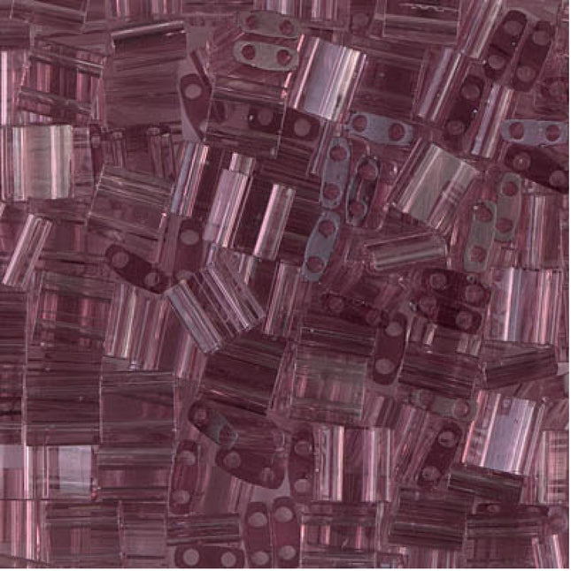 Miyuki Tila Beads - TL-142 - Transparent Smoky Amethyst - 5 Gram Package