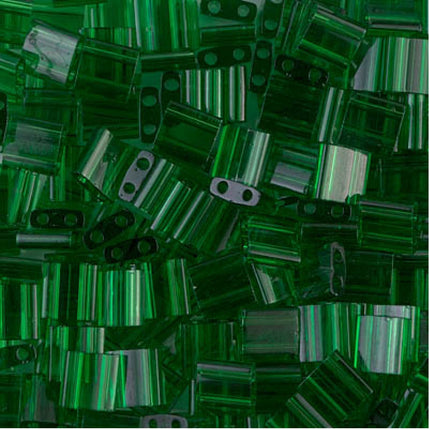 Miyuki Tila Beads - TL-146 - Transparent Green - 5 Gram Package