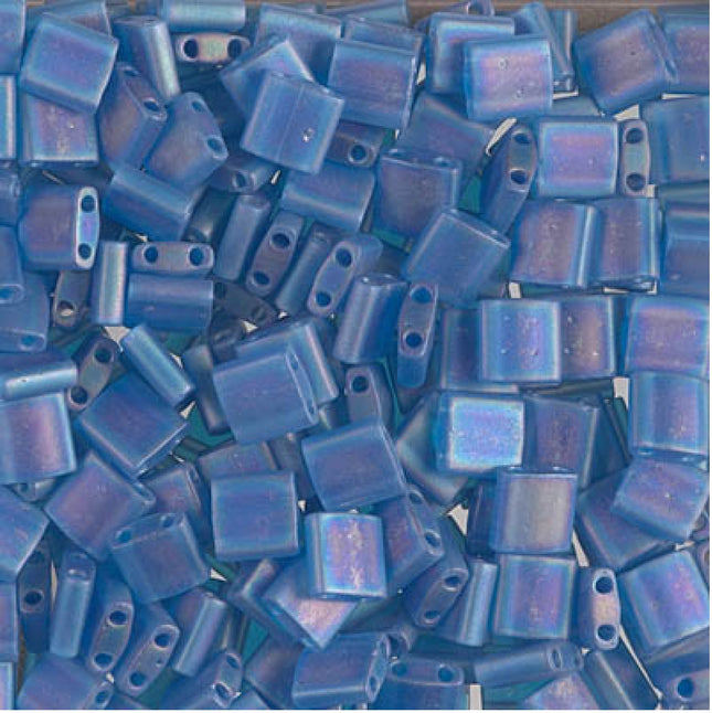 Miyuki Tila Beads - TL-149FR - Matte Transparent Capri Blue AB - 5 Gram Package