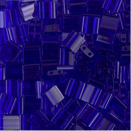 Miyuki Tila Beads - TL-151 - Transparent Cobalt - 5 Gram Package