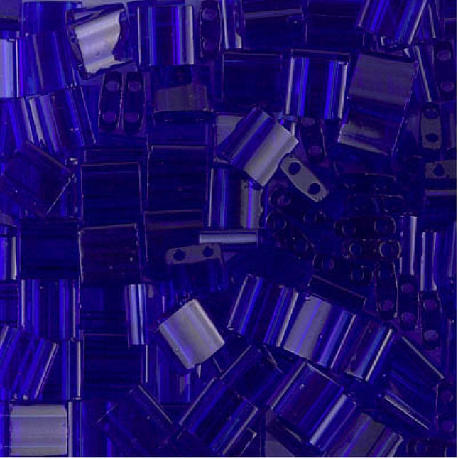 Miyuki Tila Beads - TL-151 - Transparent Cobalt - 5 Gram Package