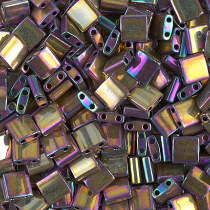 Miyuki Tila Beads - TL-188 - Metallic Purple Gold Iris - 5 Gram Package