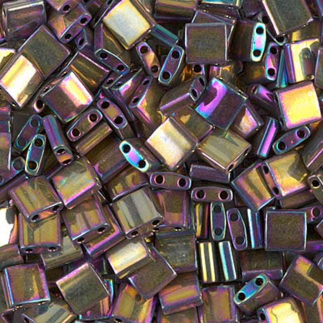 Miyuki Tila Beads - TL-188 - Metallic Purple Gold Iris - 5 Gram Package