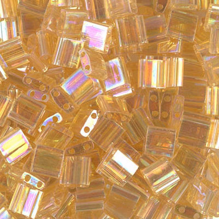 Miyuki Tila Beads - TL-251 - Transparent Light Topaz AB - 5 Gram Package