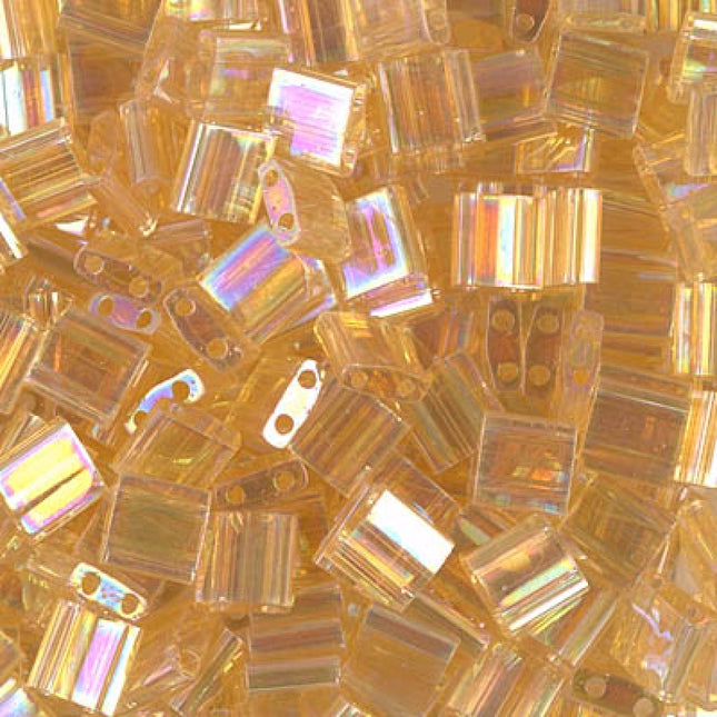 Miyuki Tila Beads - TL-251 - Transparent Light Topaz AB - 5 Gram Package