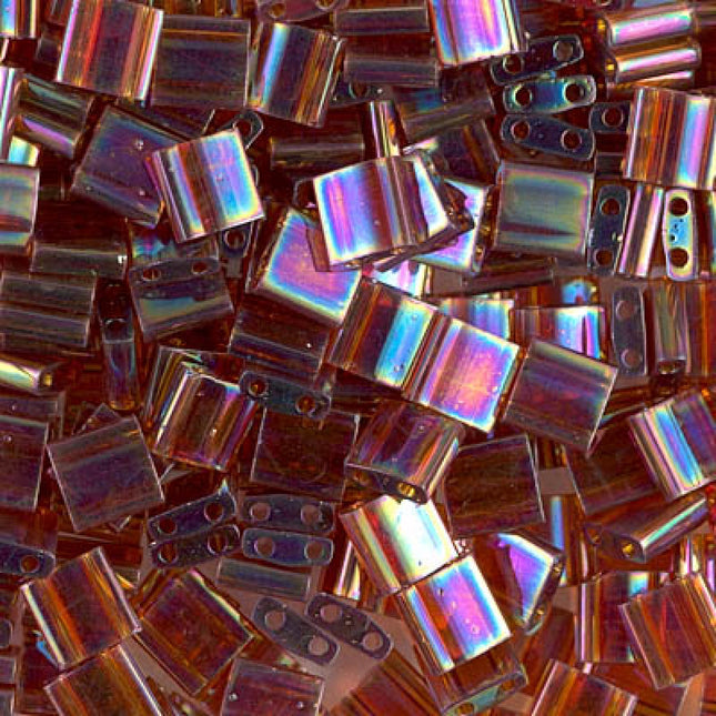 Miyuki Tila Beads - TL-257 - Transparent Topaz AB - 5 Gram Package