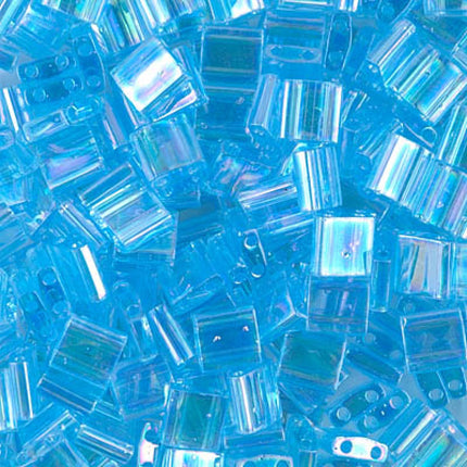 Miyuki Tila Beads - TL-260 - Transparent Aqua AB - 5 Gram Package