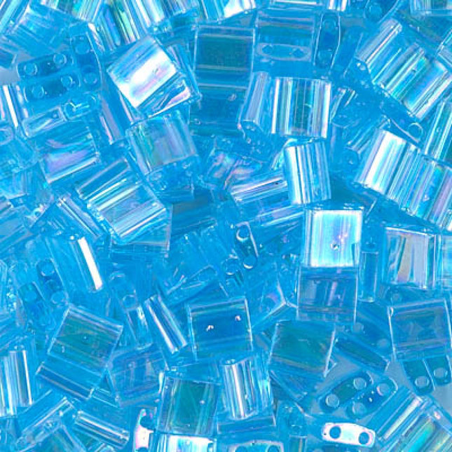 Miyuki Tila Beads - TL-260 - Transparent Aqua AB - 5 Gram Package