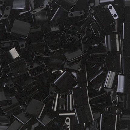 Miyuki Tila Beads - TL-401 - Black - 5 Gram Package