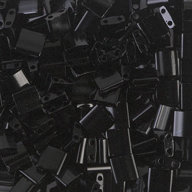 Miyuki Tila Beads - TL-401 - Black - 5 Gram Package