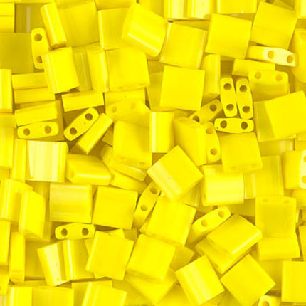 Miyuki Tila Beads - TL-404 - Opaque Yellow - 5 Gram Package