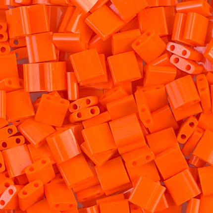 Miyuki Tila Beads - TL-406 - Opaque Orange - 5 Gram Package
