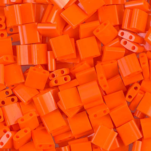 Miyuki Tila Beads - TL-406 - Opaque Orange - 5 Gram Package