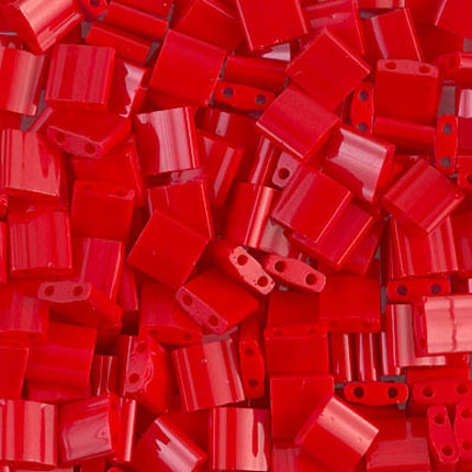 Miyuki Tila Beads - TL-408 - Opaque Red - 5 Gram Package