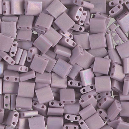 Miyuki Tila Beads - TL-410FR - Matte Opaque Mauve AB - 5 Gram Package