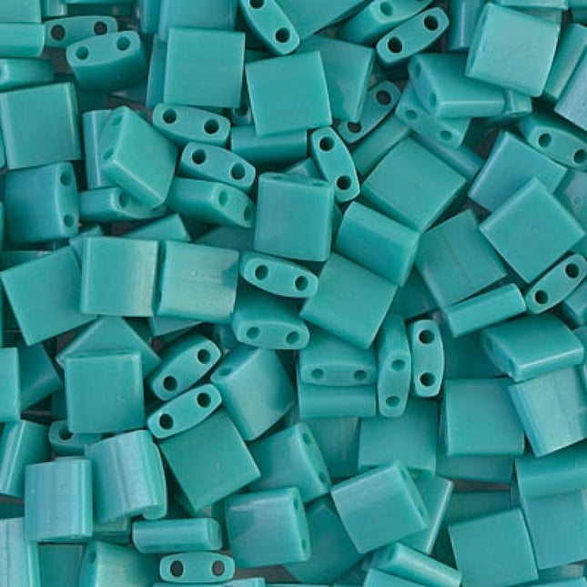 Miyuki Tila Beads - TL-412 - Opaque Turquoise Green - 5 Gram Package