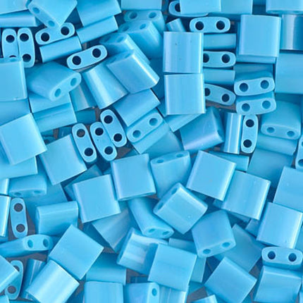 Miyuki Tila Beads - TL-413 - Opaque Turquoise Blue - 5 Gram Package