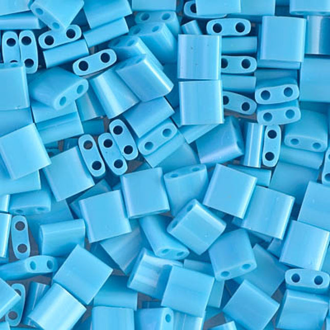 Miyuki Tila Beads - TL-413 - Opaque Turquoise Blue - 5 Gram Package