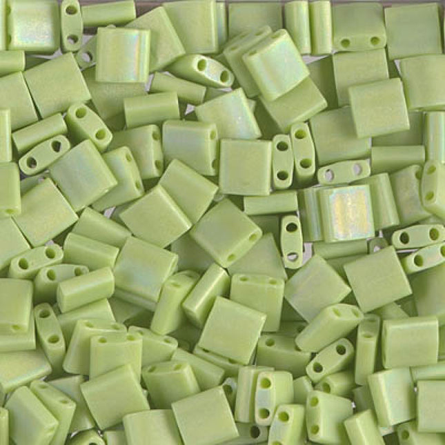 Miyuki Tila Beads - TL-416FR - Matte Opaque Chartreuse AB - 5 Gram Package