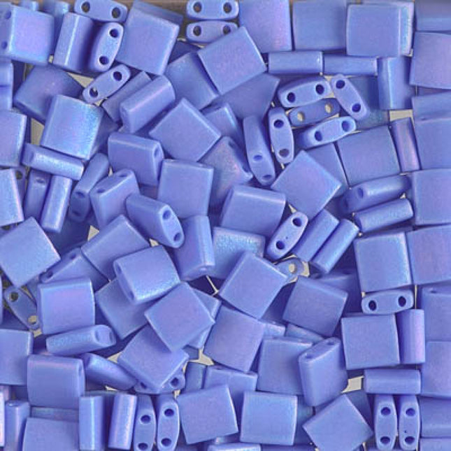 Miyuki Tila Beads - TL-417L/FR - Matte Opaque Periwinkle AB - 5 Gram Package