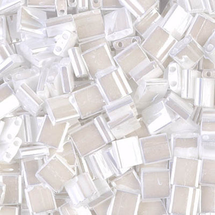 Miyuki Tila Beads - TL-420 - White Pearl Ceylon - 5 Gram Package