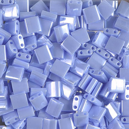 Miyuki Tila Beads - TL-446 - Opaque Light Periwinkle Luster - 5 Gram Package