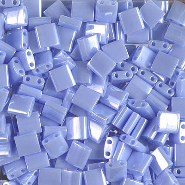 Miyuki Tila Beads - TL-446 - Opaque Light Periwinkle Luster - 5 Gram Package