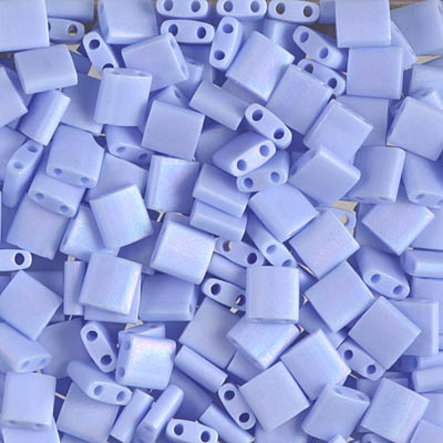 Miyuki Tila Beads - TL-494FR - Matte Opaque Light Periwinkle AB - 5 Gram Package