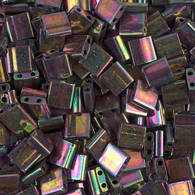 Miyuki Tila Beads - TL1893 - Plum Gold Luster