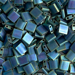 Miyuki Tila Beads - TL2064 - Matte Metallic Blue Green Iris