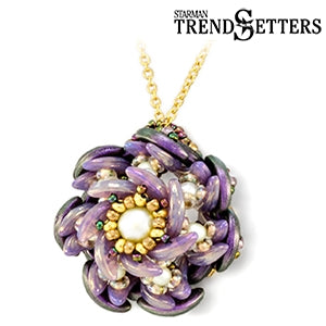 Trendsetters Bead Kit with Free Pattern - TS02 - Datura Pendant by Nichole Starman