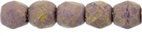 Czech Fire Polished 2mm Round Bead- Pacifica Fig (50 Beads)