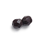 3mm Fire Polish Round - Chocolate - 50 Beads