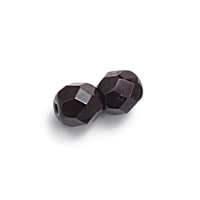 3mm Fire Polish Round - Chocolate - 50 Beads