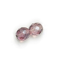 3mm Fire Polish Round - Amethyst Shimmer- 50 Beads