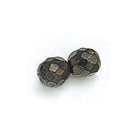 3mm Fire Polish Round - Brown Iris - 50 Beads