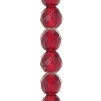 3mm Fire Polish Round - Light Garnet - 50 Beads