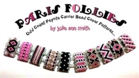 Julie Ann Smith Designs - PARIS FOLLIES - Odd Count Peyote Carrier Bead Cover - Bead Kit and Components